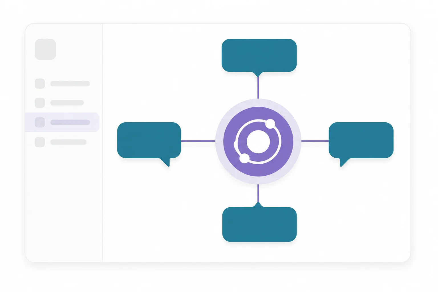 Une seule instance Claude centrale connectée aux bulles de conversation de plusieurs membres d'un même canal Slack