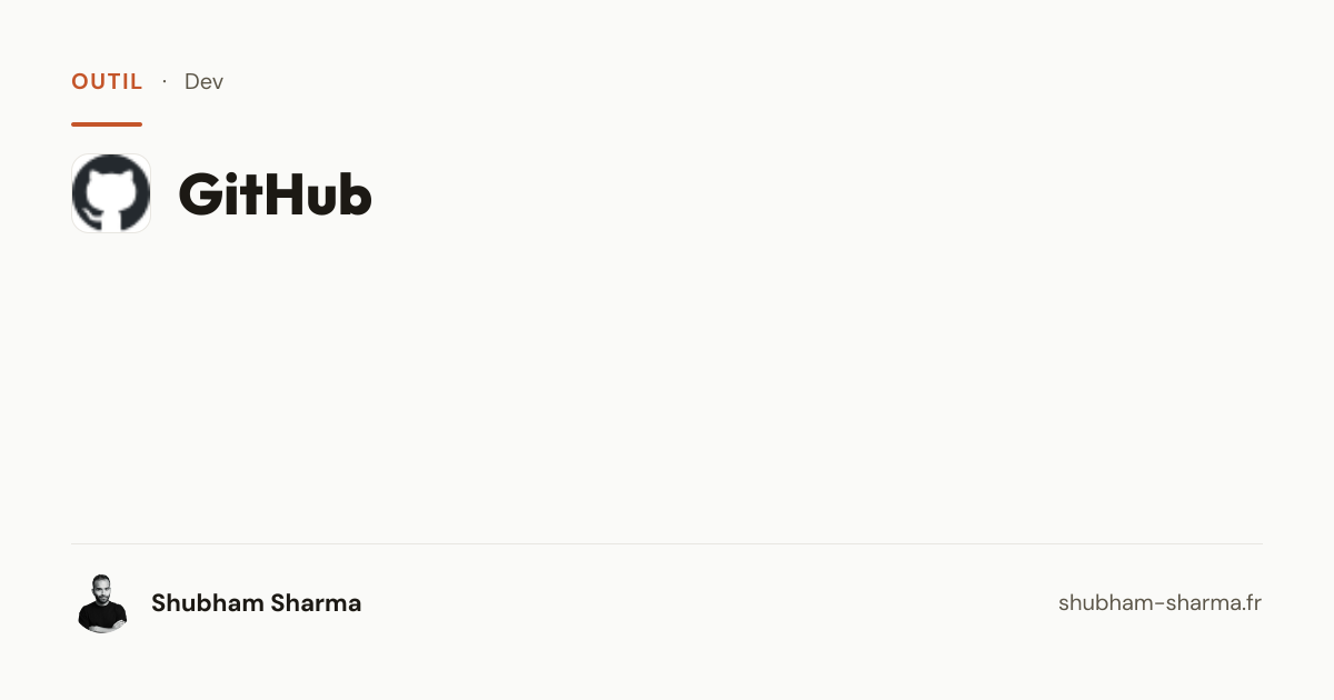 GitHub : Mon avis complet (2026) — Shubham Sharma